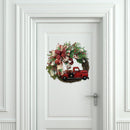 Artificial Pine Needle Red Fruit Truck Wreath Restaurant Shop Atmosphere Props