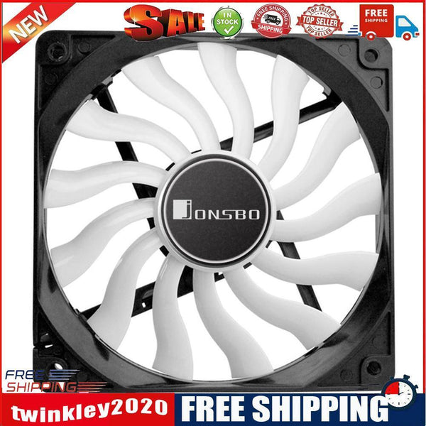 JONSBO 12020 PC Case Fan 120mm Silent Chassis Fan CPU Cooler Fan 4Pin 3Pin