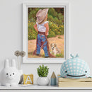 #A Cowboy Hat Kid Diamond Painting Kits Full Square Drill Home Wall Art Decor