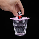 Cartoon Silicone Cup Cover Clear Cherry Heat-resistant Reusable Lid (Bear)
