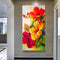 Flower Oil Paint By Numbers Kits Canvas Picture DIY Wall Art Craft Coloring