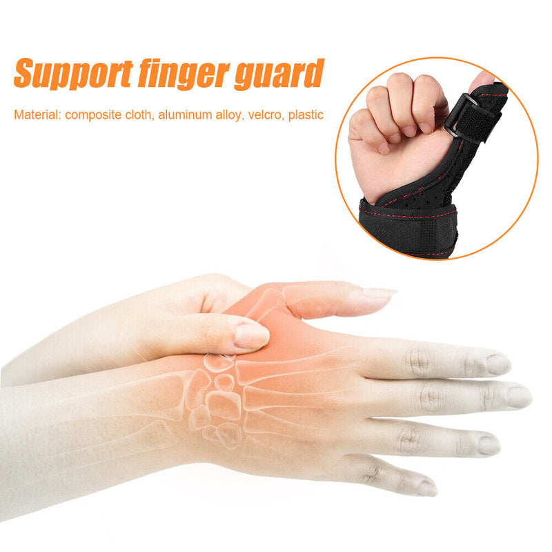 Thumb Splint Stabilizer with Wrist Support Carpal Adjustable Brace (Black) Newly