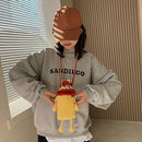 Cartoon Mobile Phone Handbag Sausage Mouth Crochet Crossbody Bag (Yellow)