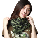 Arab Keffiyeh Shemagh Shawl Scarves Warm Windproof Sports Bandanas (Green)