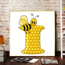 5D Diamond Painting Kit DIY Bee Round Drill Mosaic(B3425)