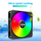 FC120S LED Gorgeous PC Case Fan Large 4 Pin Power Supply CPU Cooling Radiator