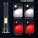 Bank Strong Light Focus Light Flashlight Torch Powerful Flashlight High Powe