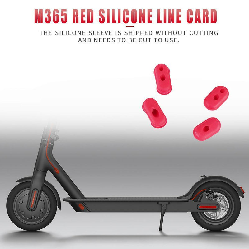 4pcs Silicone Charge Port Cover Line Card for M365 Electric Scooter Parts