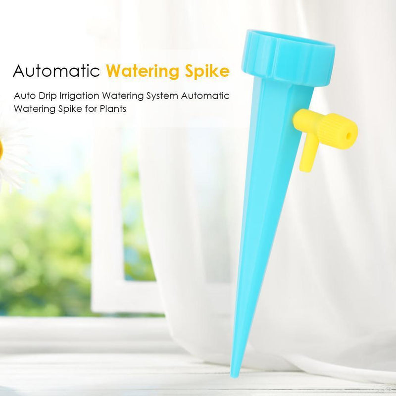 6pcs Automatic Watering Spikes System for Plants Drip Irrigation (Blue)