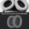 Headphone Pad Soft Sponge Cover for ATH-SR9 DSR9BT Head-mounted Leather Earmuffs