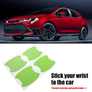 Carbon Fiber Car Outdoor Door Handle Cup Protector Stickers Universal Set of 4