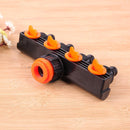 Plastic 4 Valve Way Branch Controller Garden Hose Pipe Splitter Drip