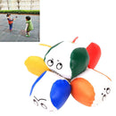 Cartoon Smile Face Juggling Ball PU Leather Bean Bag Kids Interactive Game Toys