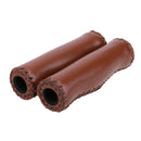 2pcs Bicycle Foam Grips MTB Bicycle Grip Anti-Slip Leather+Sponge Handlebar