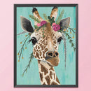 Cross Stitch Kits 11CT Stamped DIY Giraffe Full Embroider Needlework