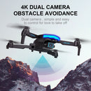 4k HD Dual Camera Rc Drone Obstacle Avoidance Follow Me Foldable with Led Lights