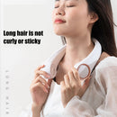 Summer Mute Leafless Air Cooling Hanging Neck Fan for Sports Travel (White)