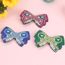 3pcs DIY Full Drill Diamond Painting Hair Clip Rhinestone Bow Hairpins Bars
