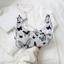 Fashion Women Animal Pattern Print Underarm Bag Hobos Handbags (Butterfly)