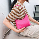 Fashion Women Casual Solid Color Patent PU Leather Hobos Shoulder Underarm Bag