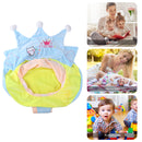 Baby Sofa Support Seat Cover Learning To Sit Chair Case No Filler (Blue) Newly