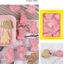 8pcs Mold Baking Christmas Cartoon Elk Santa Claus Cookie Cutter Diy Pastry`