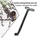 Wick Trimmer Steel Candle Snuffer Cutter Oil Lamp Trim Scissors (Black) Newly