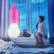 LED Hanging Light Bulb Battery Powered Colorful Pull Cord Bulbs (Rose Red) Newly