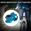 Aluminum Alloy MTB Stem Short Stem for Mountain Bike (Blue 25.4mm 35mm) Newly