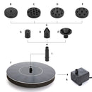 Solar Fountain, Floating Bird Bath Pool Solar Fountain Pump with Nozzle