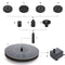 Solar Fountain, Floating Bird Bath Pool Solar Fountain Pump with Nozzle