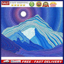 5D DIY Full Special Shaped Drill Diamond Painting Blue Snow Mountain Art De