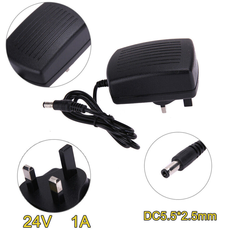 DC24V 1A Adapter AC 100V-240V to DC 24V Converter Power Supply Adapter 5.5*
