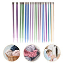 10 Pairs Knitting Needles Alumina Crochet DIY Sweater Weave Knitting Tools