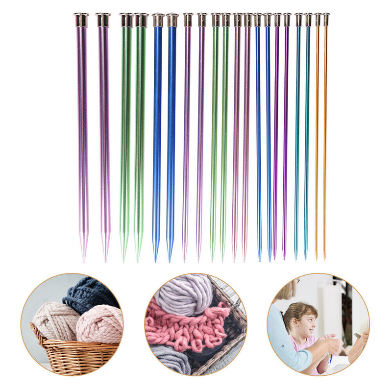 10 Pairs Knitting Needles Alumina Crochet DIY Sweater Weave Knitting Tools