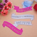 snowvirtuos 2pcs Slogan Cutting Tools Stencils Scrapbook Embossing DIY Craft A