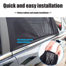 4pcs Universal Car Side Window Shade Double Layer Front+Rear Window Sunshade Set