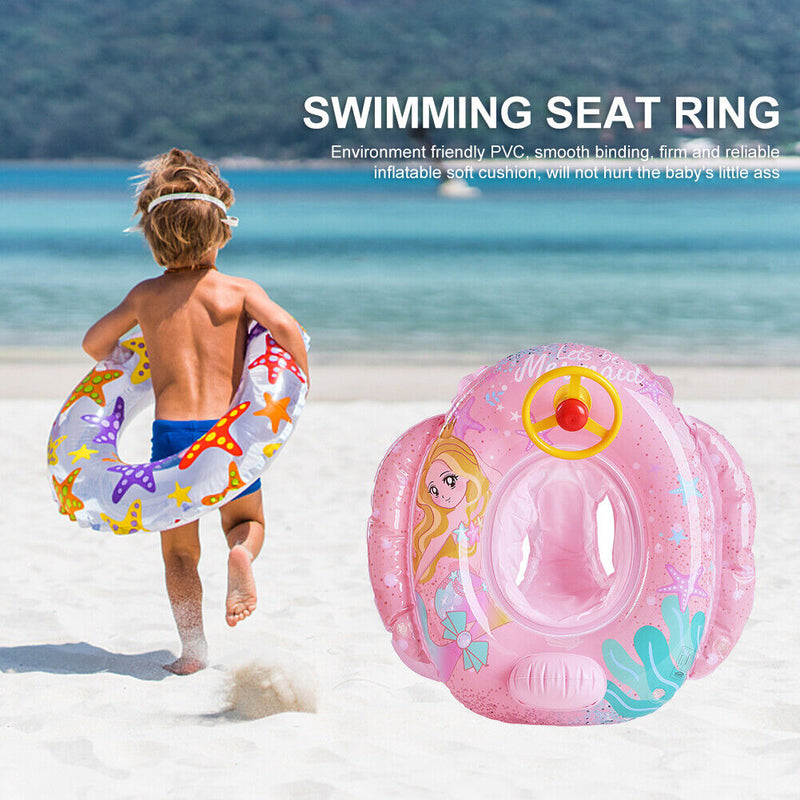 #A Thickened Baby Swimming Rings Seat Inflatable Kid Float Circle for 0-3Y Chi