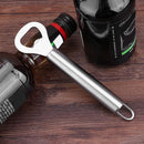 Stainless Steel Handheld Wine Beer Soda Glass Cap Bottle Opener Bar Tool