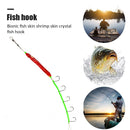 Luminous Soft Lure Bait 5 Hooks Octopus Night Light Squid Hairtail Fishing Ho