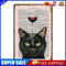 Wine Black Cat Plate Metal Tin Sign Plaque for Bar Pub Club Wall Home Decor