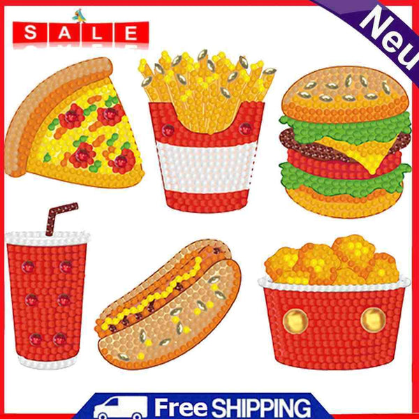 Diamond Painting Stickers Kits 5D Diamonds Paint by Numbers DIY Cartoon Mosaic
