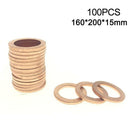 100PCS Copper Crush Washer Gasket Set Flat Rings Seal Assortment Kits