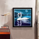 5D DIY Swan Lake Diamond Embroidery Painting Full Drill Mosaic Cross Stitch