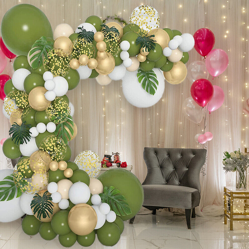119pcs Balloon Leaves Garland Kit Wedding Birthday Party Baby Shower Decor