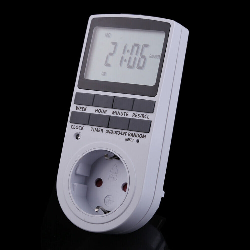 Electric Pug in Protable Timer Digital LED Display Reminder Kitchen Tool EU