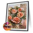 5D DIY Flower Full Round Drill Diamond Painting Rhinestone Mosaic Picture Decor