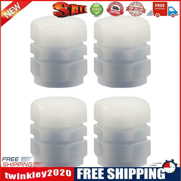 Luminous Stem Cover Tire Valves Caps Universal Valves Nozzles (12pcs Blue)