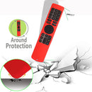 TV Stick Silicone Case Cover with Lanyard Remote Controller Protector (Red)