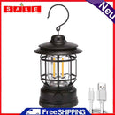 800mAh LED Hanging Camping Lanterns Outdoor Hiking Tent Lights (Black)